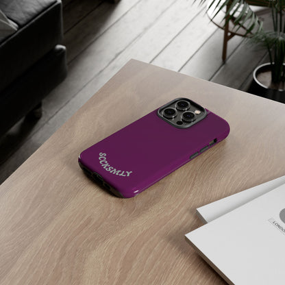 SOLID Amethyst Matte Tough Phone Case for Apple