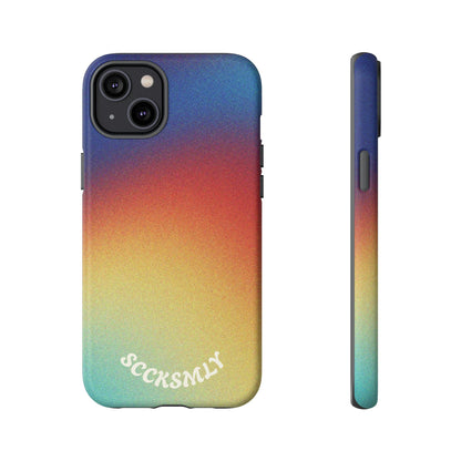 Faded Sunset Aura Tough Phone Case for Apple