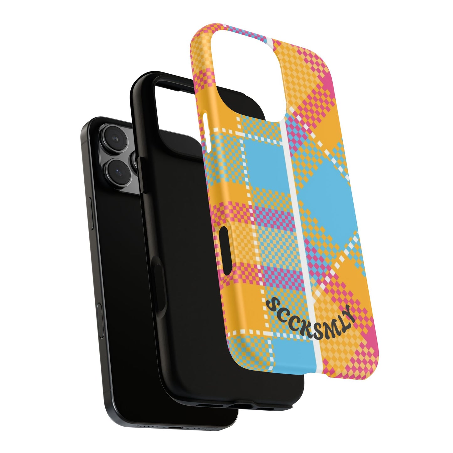 Pattern Punch Phone Case for Apple