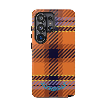 Orange Sickle Plaid Phone Case for Samsung