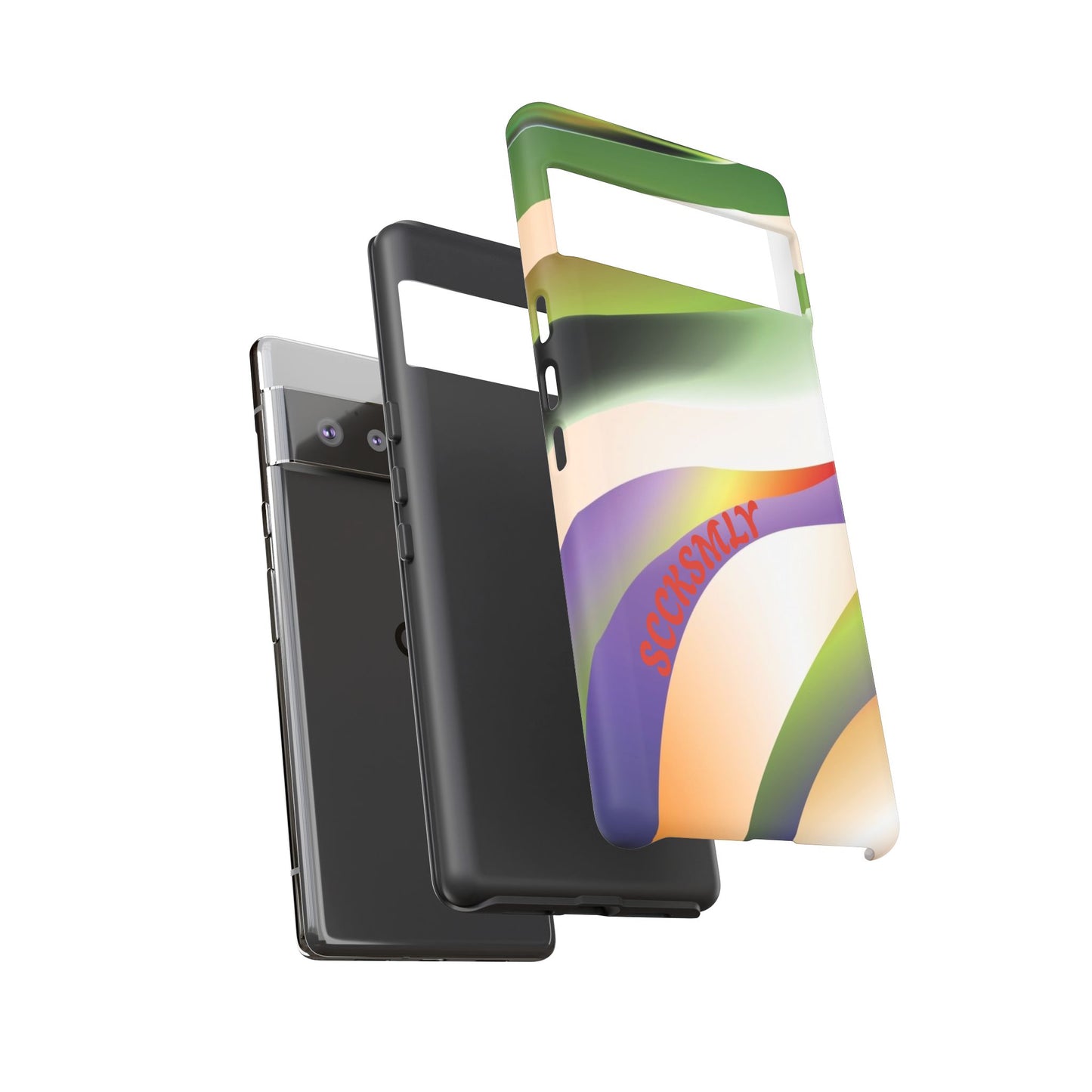 Green Waves Phone Case for Google Pixel