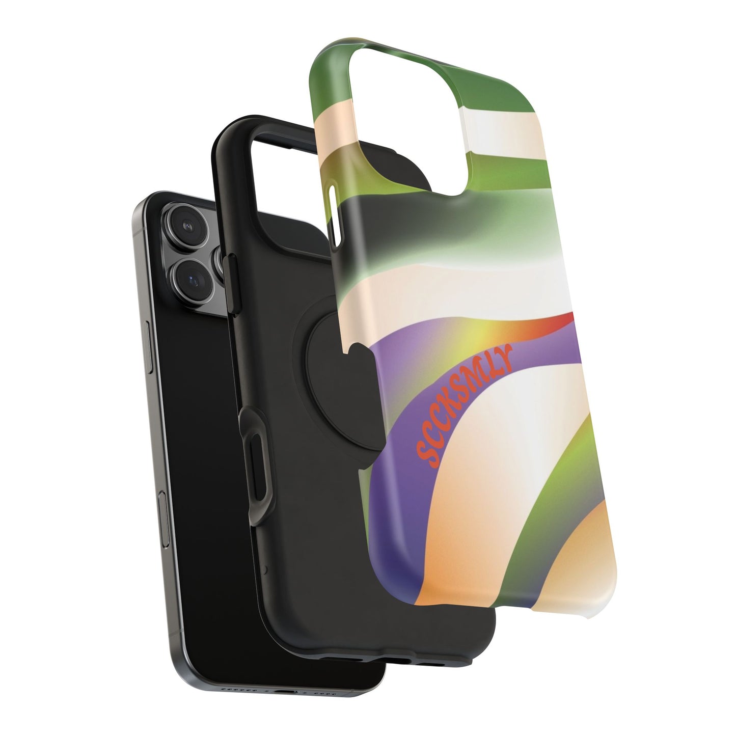 Green Waves Phone Case for Apple