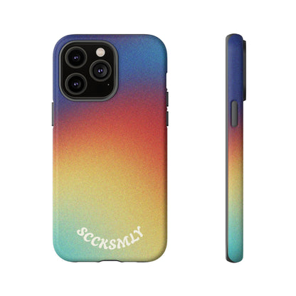 Faded Sunset Aura Tough Phone Case for Apple