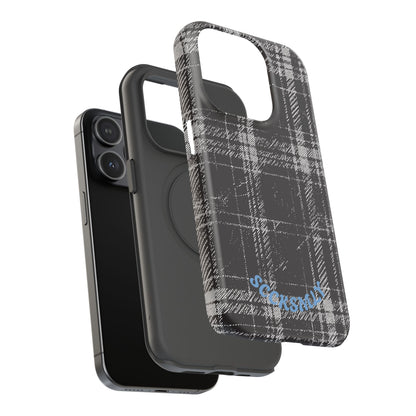 Smoky Grungy Plaid Phone Case for Apple