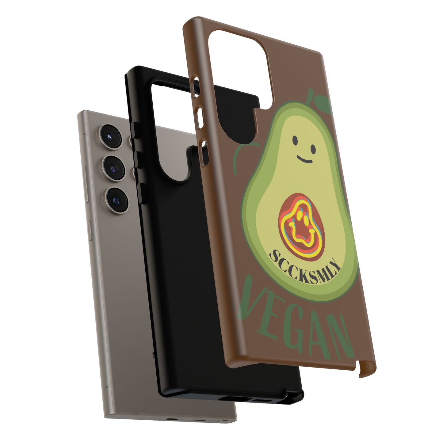Playful Vegan Avocado Phone Case for Samsung