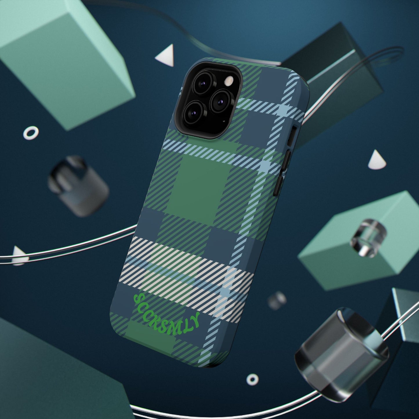 Earth and Sky Plaid Phone Case for Apple