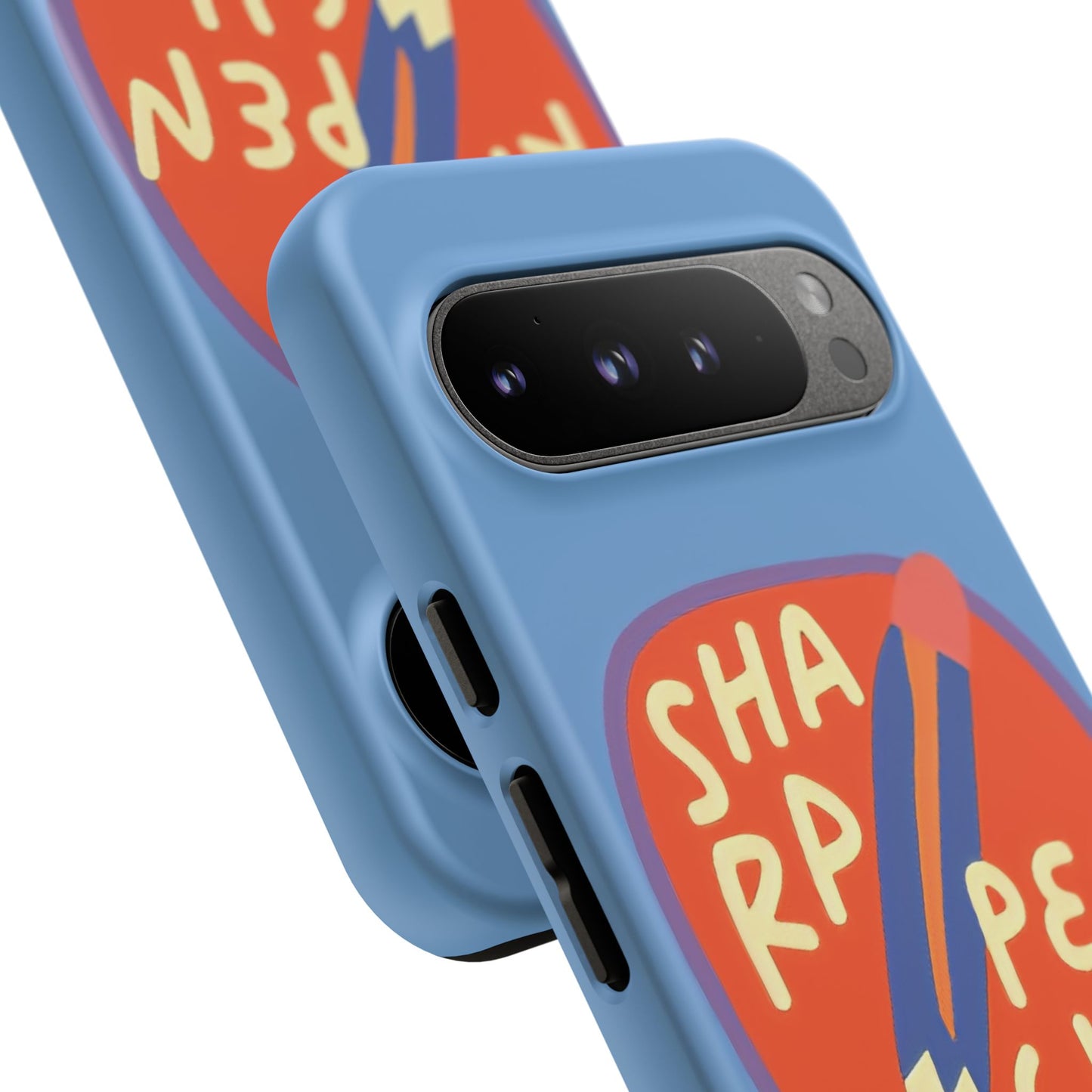 Blue "SHARPEN PENCIL" Tough Phone Case for Google Pixel