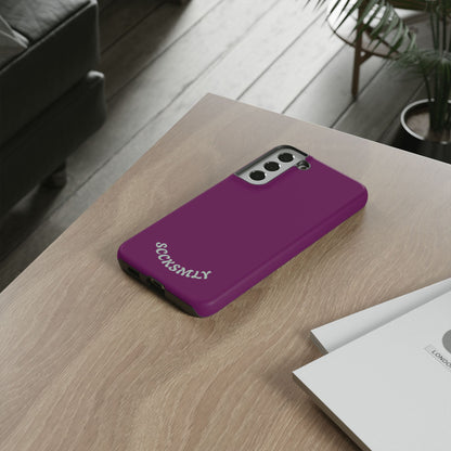 SOLID Amethyst Matte Tough Phone Case for Samsung