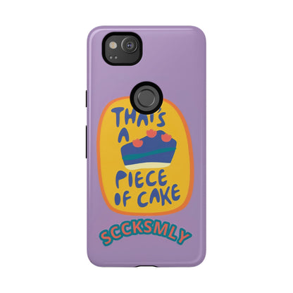 Light Purple "THAT'S A PIECE OF CAKE" Tough Phone Case for Google Pixel