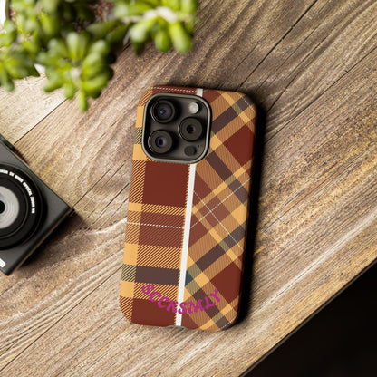 Autumn Plaid Phone Case for Apple
