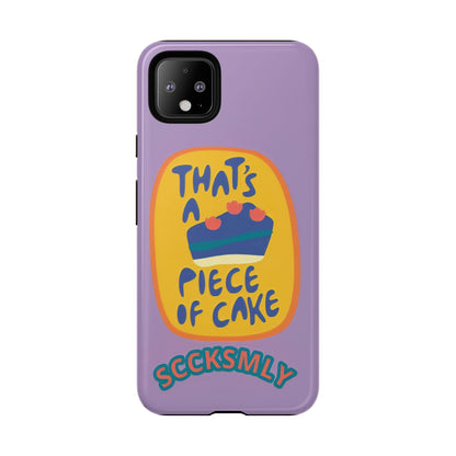 Light Purple "THAT'S A PIECE OF CAKE" Tough Phone Case for Google Pixel