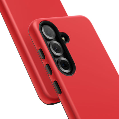 SOLID Screaming Red Tough Case for Samsung
