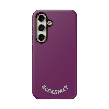SOLID Amethyst Matte Tough Phone Case for Samsung