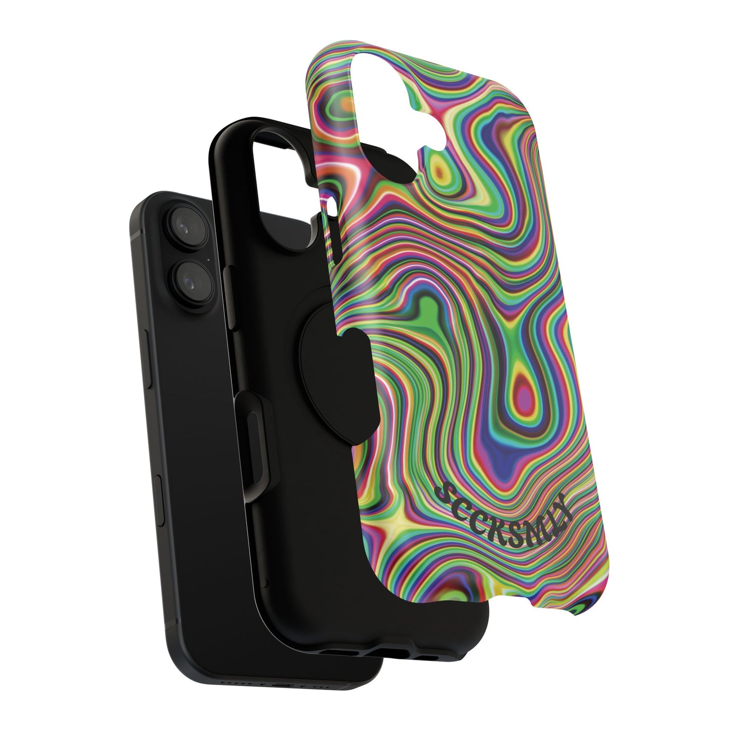 Acid Swirl Phone Case for Apple