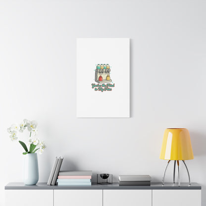 You’re the Fried to My Fries Canvas | Retro Diner Matchbook, Pantry Label Art