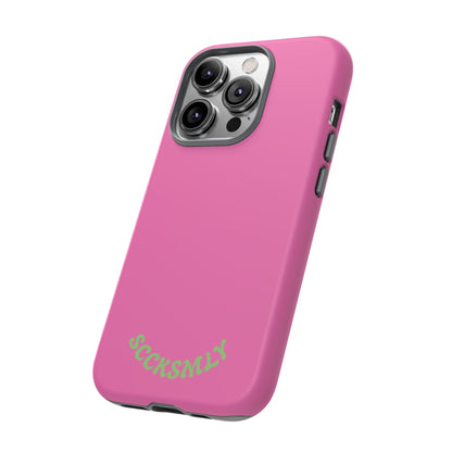 SOLID Sweet Static Pink Tough Case for Apple