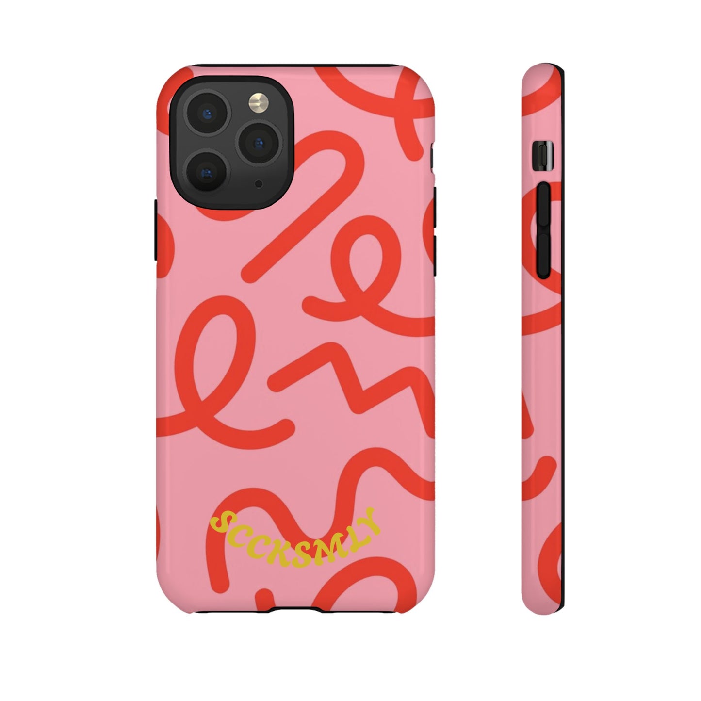 Red Candy Swirls Tough Case for Apple