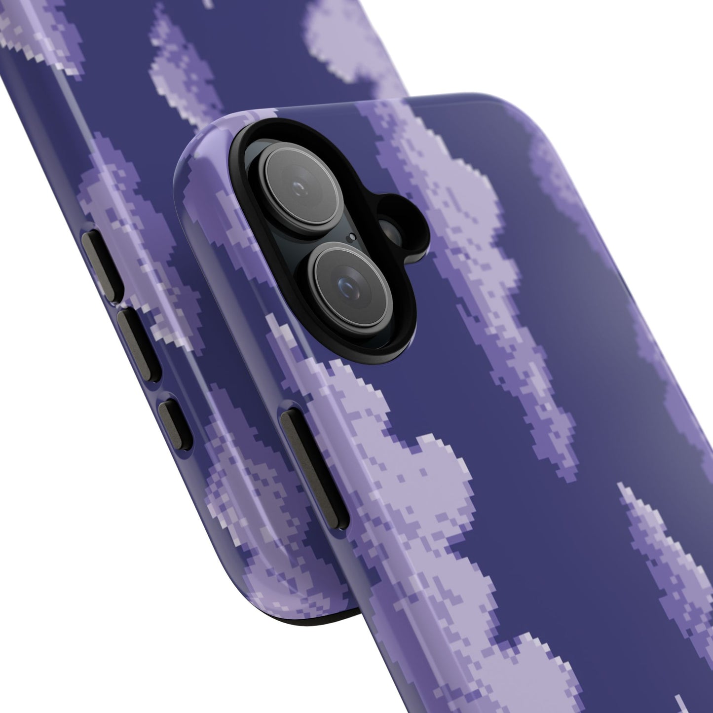 Lilac Pixel Cloud Tough Phone Case for Apple