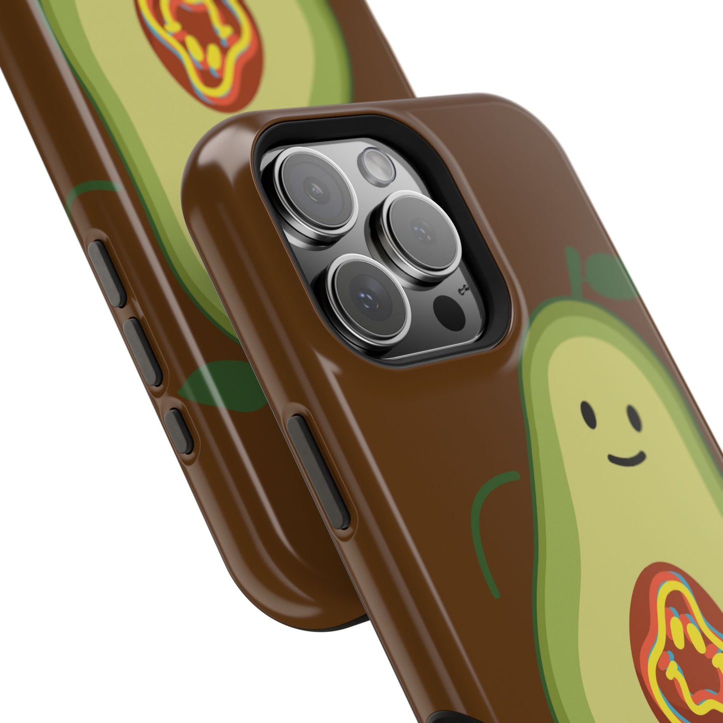 "IOS or Apple" Playful Vegan Avocado Phone Case - Tough, Durable Protection with a Fun Design