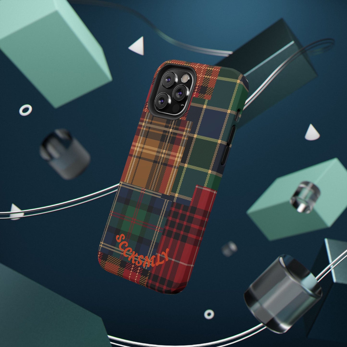 Heritage Hues Patchwork Tough Phone Case for Apple