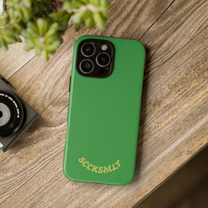 SOLID Green Grin Tough Case for Apple