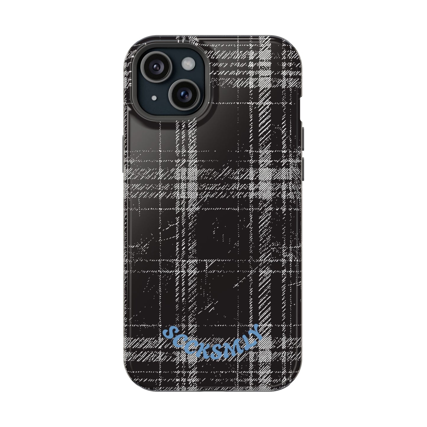 Smoky Grungy Plaid Phone Case for Apple
