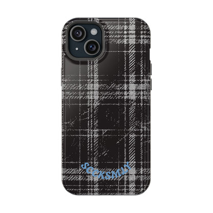 Smoky Grungy Plaid Phone Case for Apple