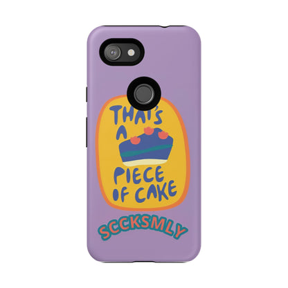 Light Purple "THAT'S A PIECE OF CAKE" Tough Phone Case for Google Pixel