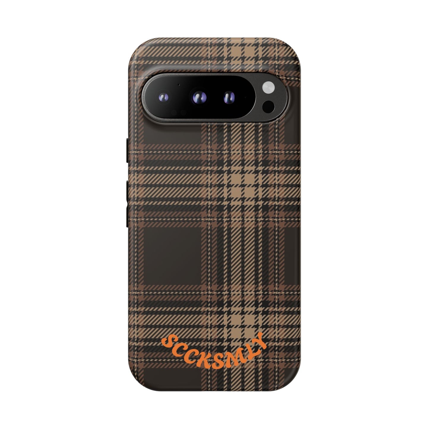 Brown Bread Plaid Tough Phone Case for Google Pixel