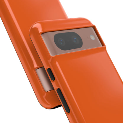 SOLID Tangerine Tough Case for Google Pixel