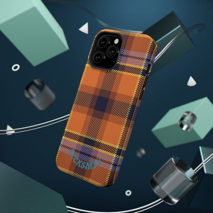 Orange Sickle Plaid  Phone Case for Apple