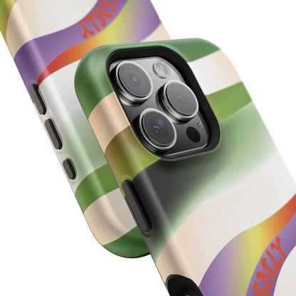 Green Waves Phone Case for Apple