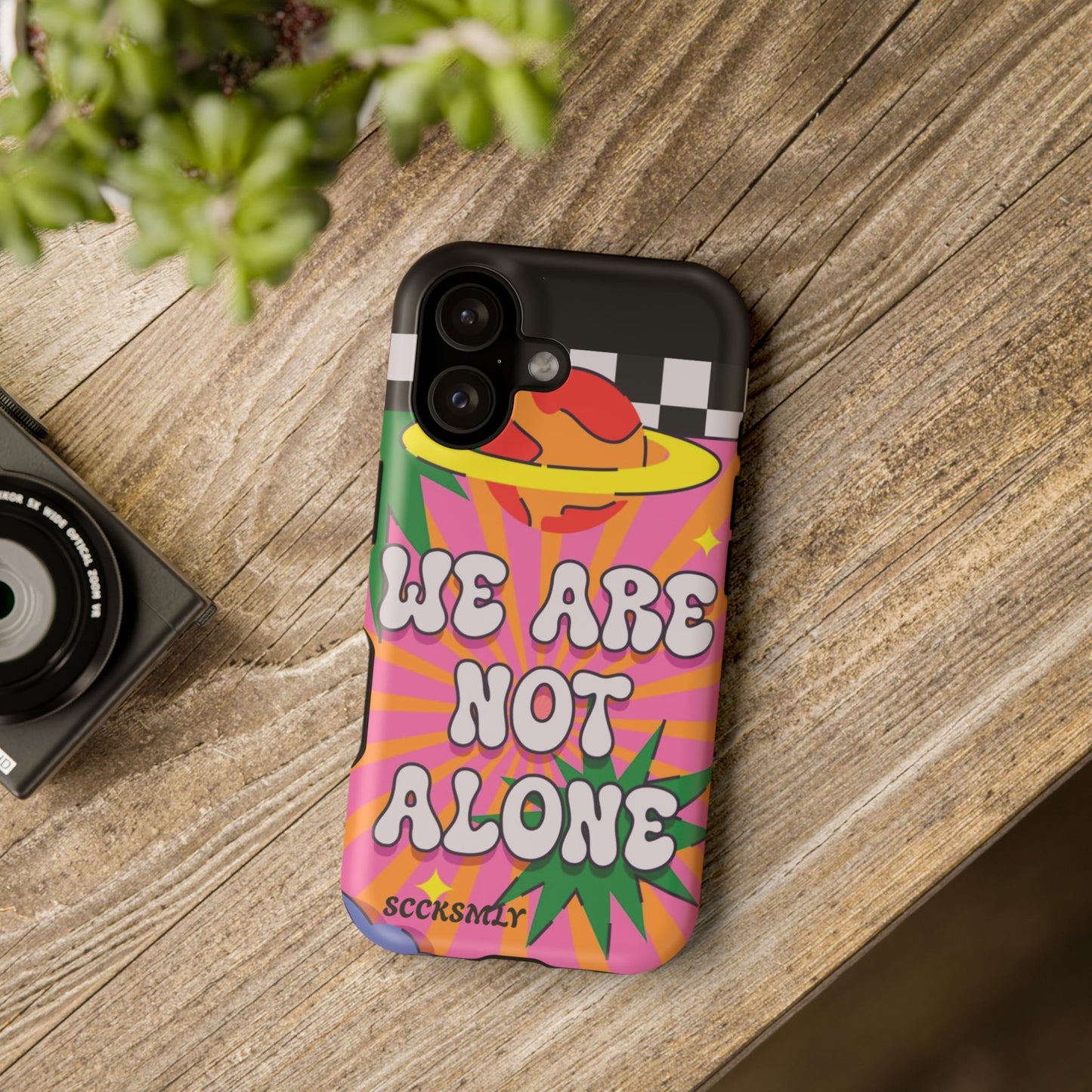 WE ARE NOT ALONE Tough Phone Case for Apple