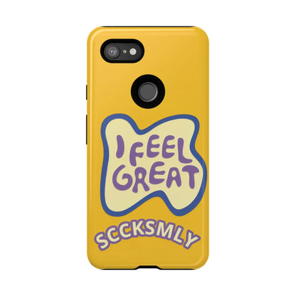 Yellow "I FEEL GREAT" Tough Phone Case for Google Pixel
