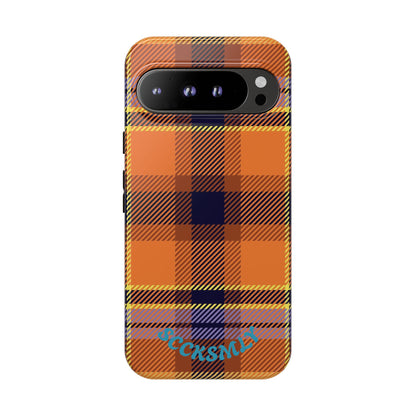 Orange Sickle Plaid Phone Case for Google Pixel