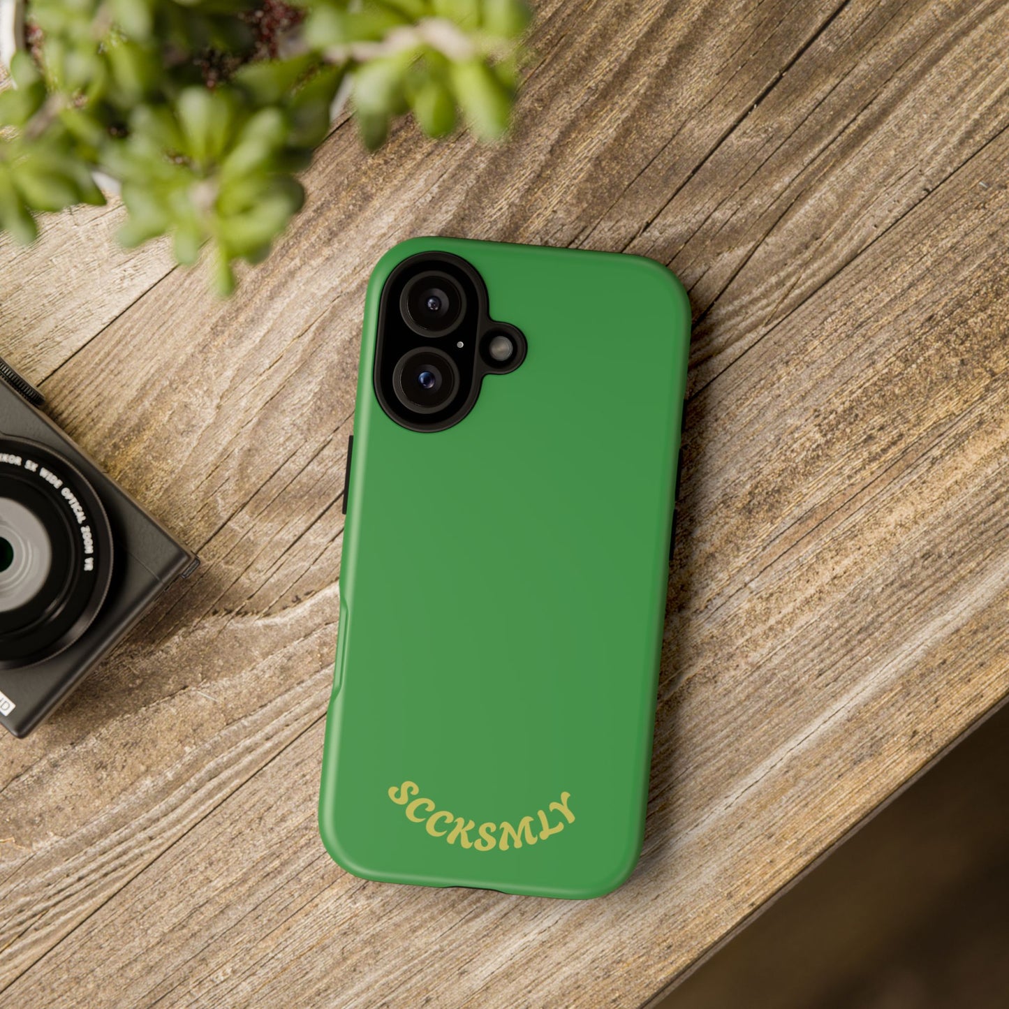 SOLID Green Grin Tough Case for Apple