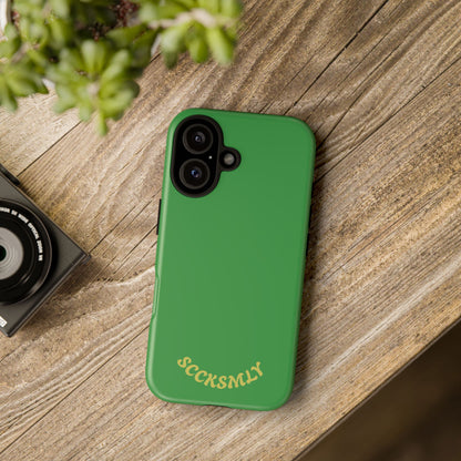 SOLID Green Grin Tough Case for Apple