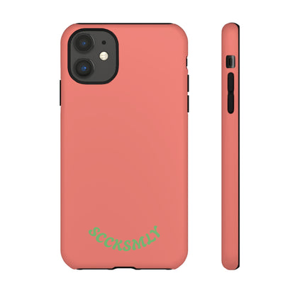 SOLID Guava Melon Wave Tough Phone Case for Apple