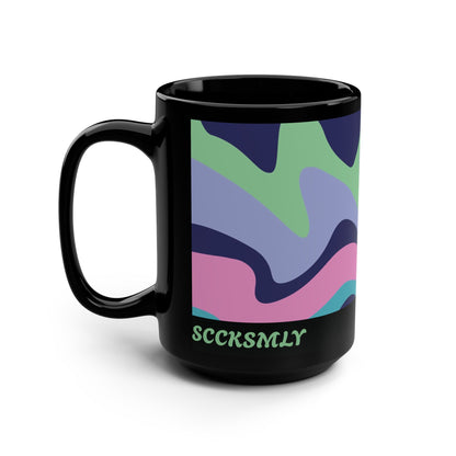 Mug Neon Nebula 15 oz — Black