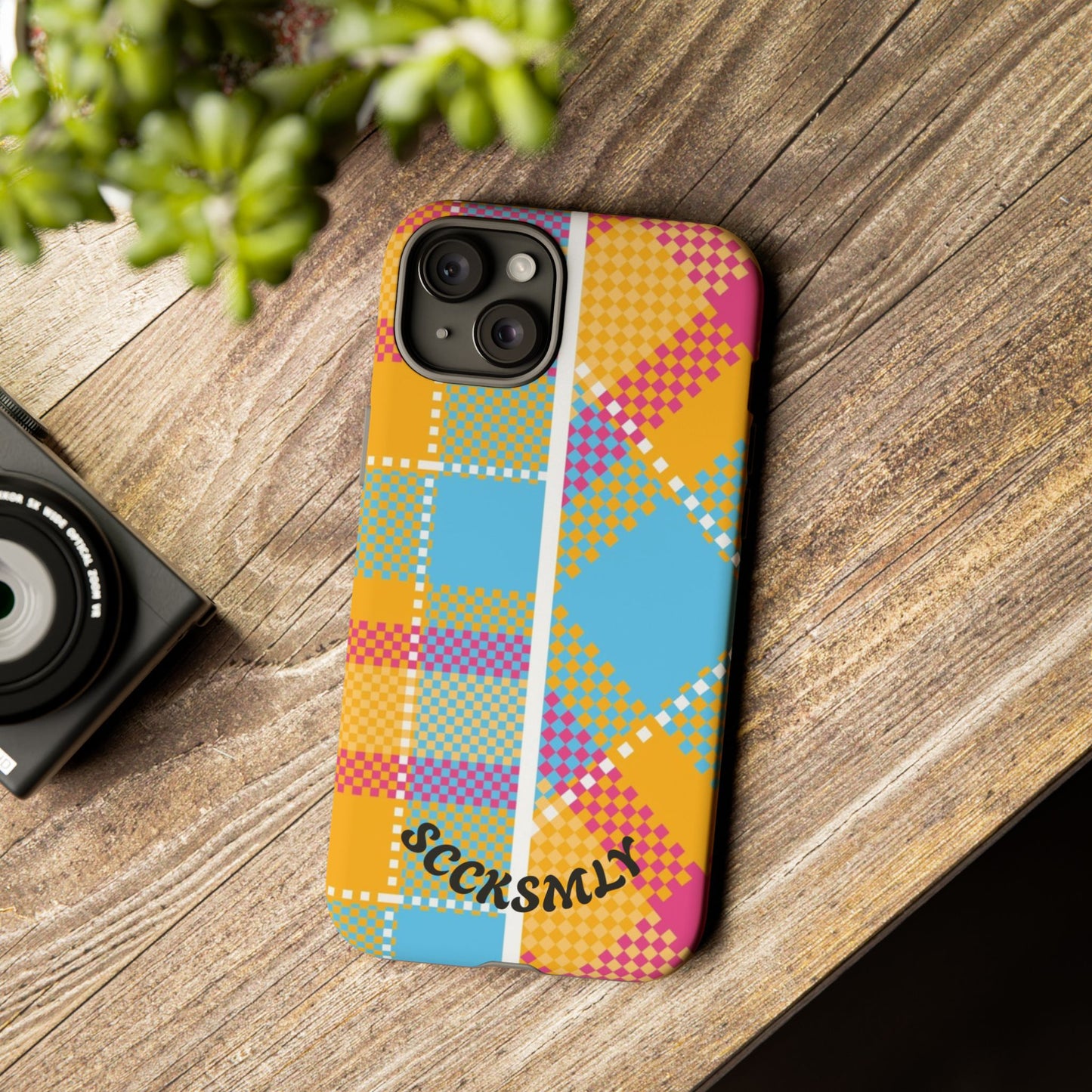 Pattern Punch Phone Case for Apple