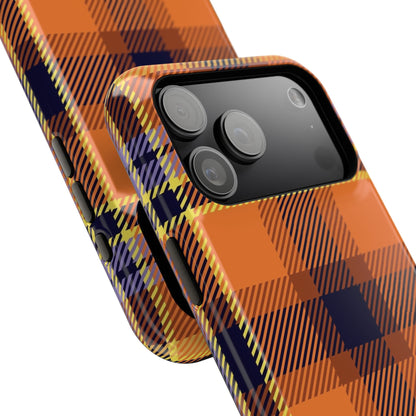 Orange Sickle Plaid  Phone Case for Apple