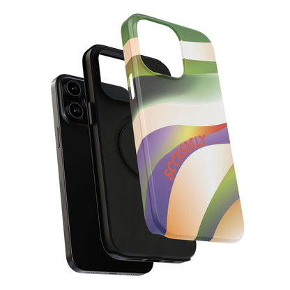 Green Waves Phone Case for Apple