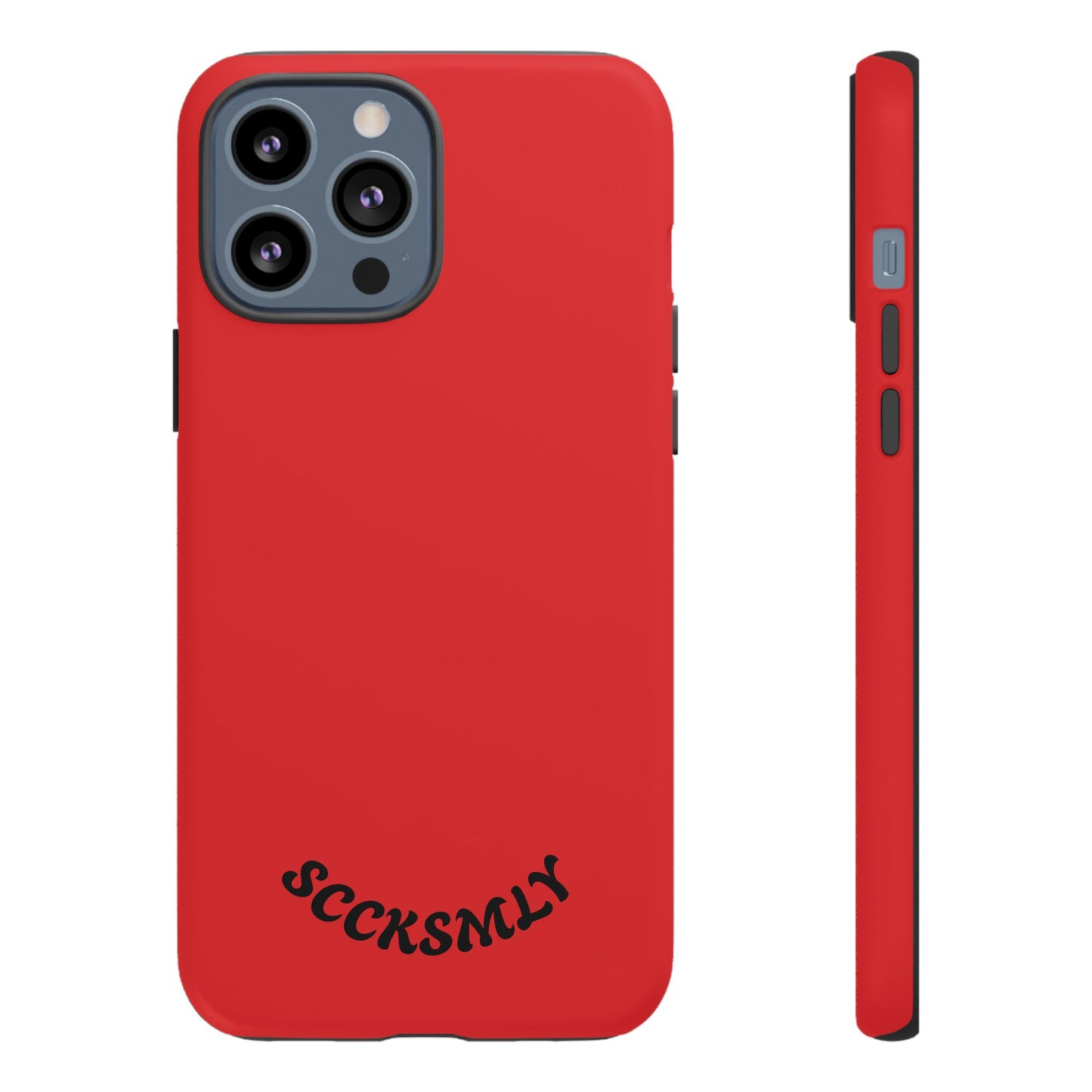 SOLID Screaming Red Tough Case for Apple