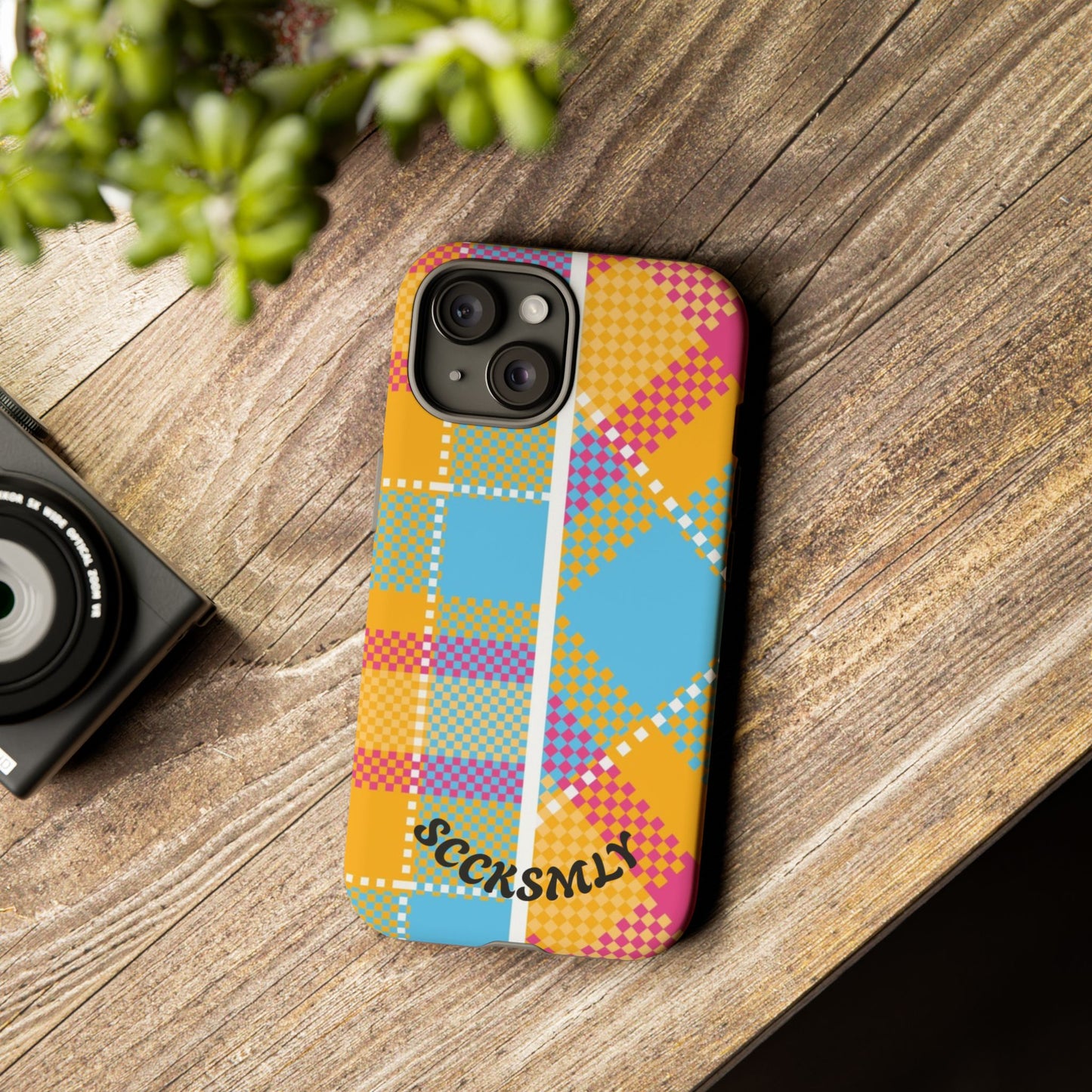 Pattern Punch Phone Case for Apple