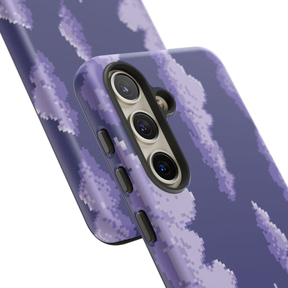 Lilac Pixel Cloud Tough Phone Case for Samsung