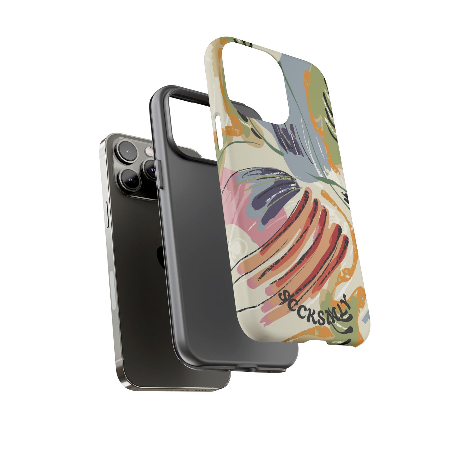 Botanical Strokes Palette Tough Phone Case for Apple