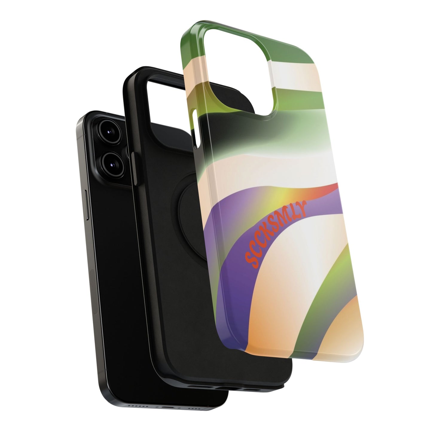 Green Waves Phone Case for Apple