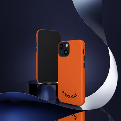 SOLID Tangerine Tough Case for Apple