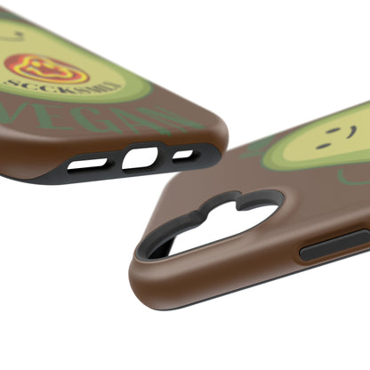 Playful Vegan Avocado Tough Phone Case Apple