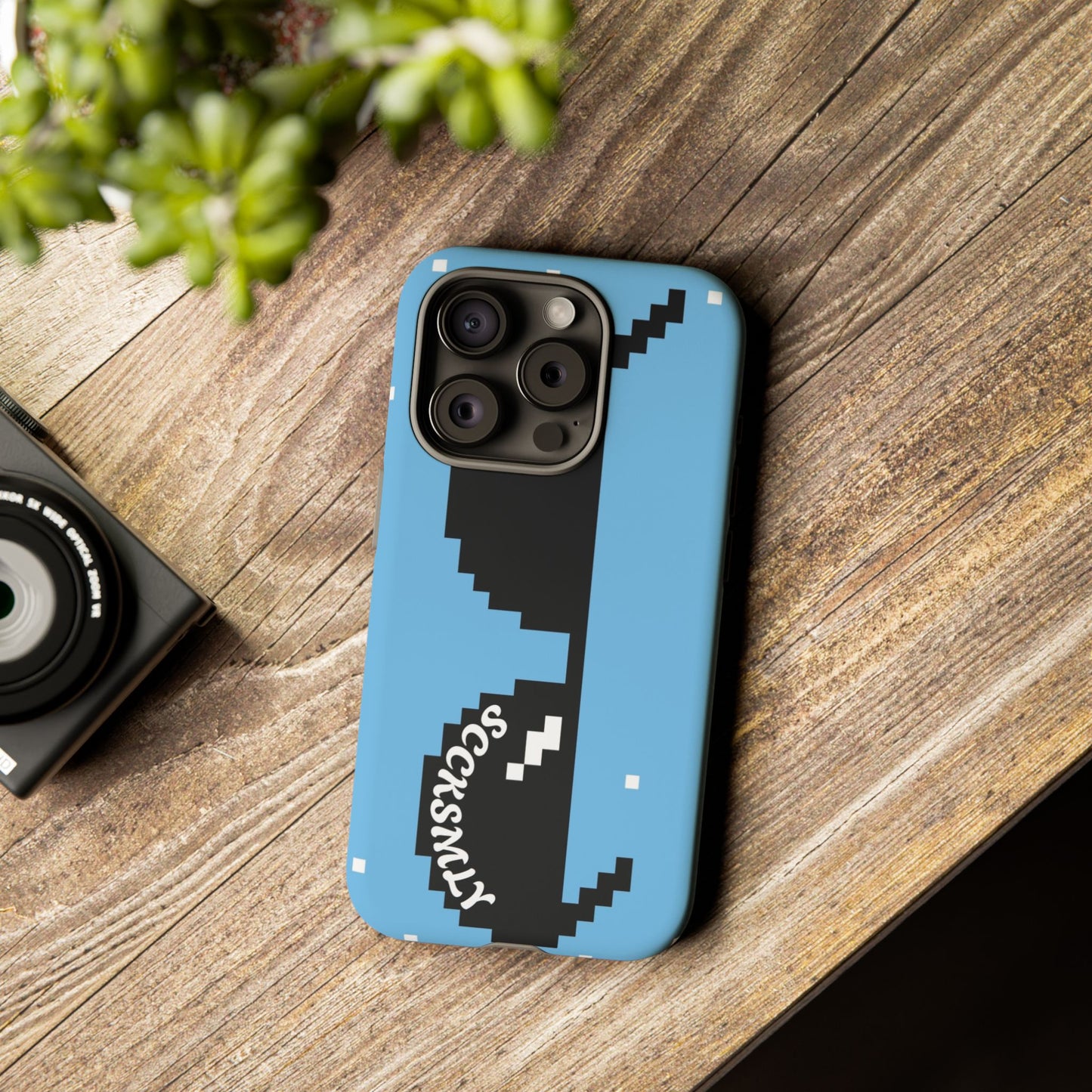 Pixel Glass Tough Phone Case for Apple